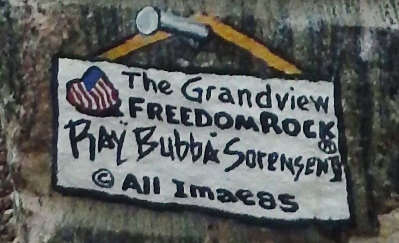Grandview Freedom Rock Veterans Memorial Artist image. Click for full size.
