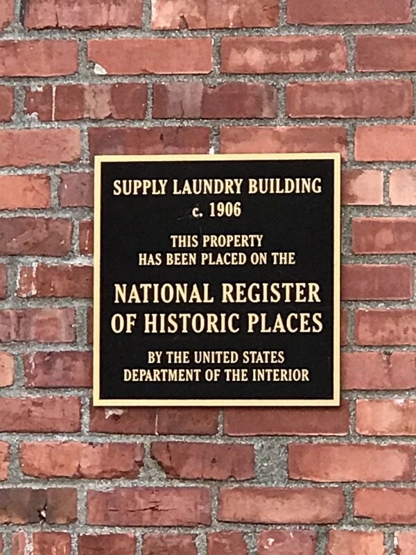 Supply Laundry Building Marker image. Click for full size.