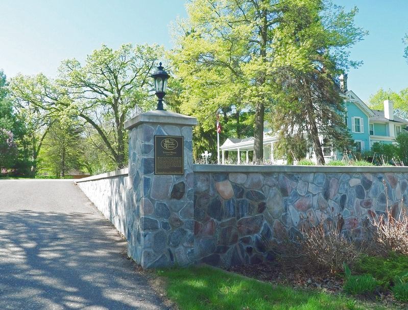 Marker at the entrance to the driveway off Jefferston Street. Click for full size. Marker at the entrance to the driveway off Jefferston Street image. Click for full size.