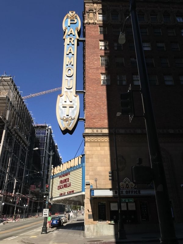 The Paramount Theatre Marker image. Click for full size.