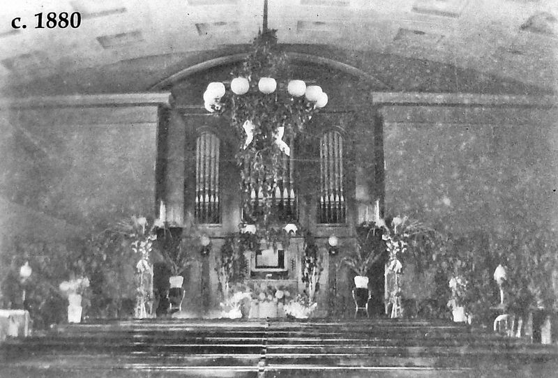 Marker detail: John T. Windle Memorial Auditorium,<br>circa 1880. Click for full size. Marker detail: John T. Windle Memorial Auditorium,<br>circa 1880 image. Click for full size.
