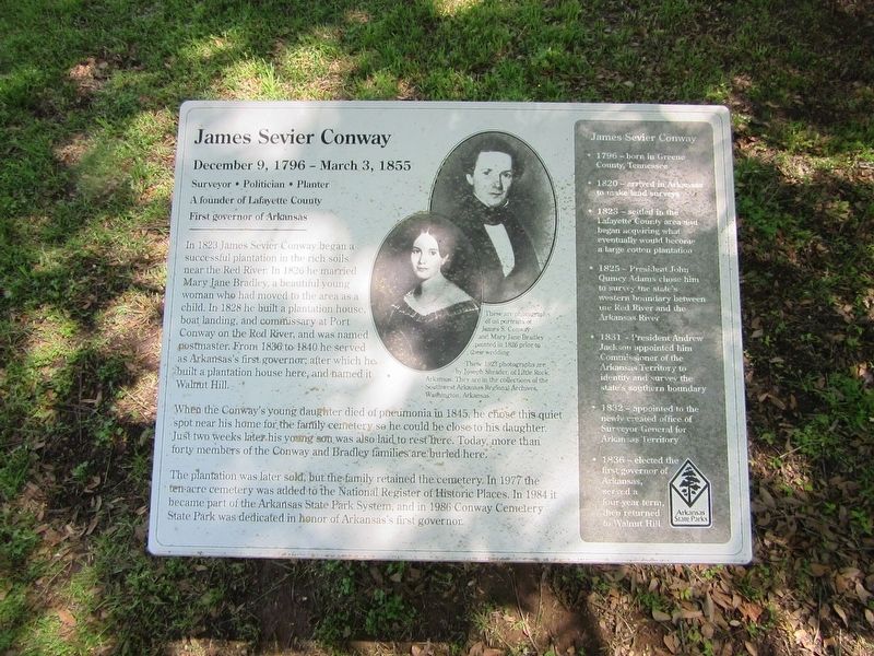James Sevier Conway Marker image. Click for full size.