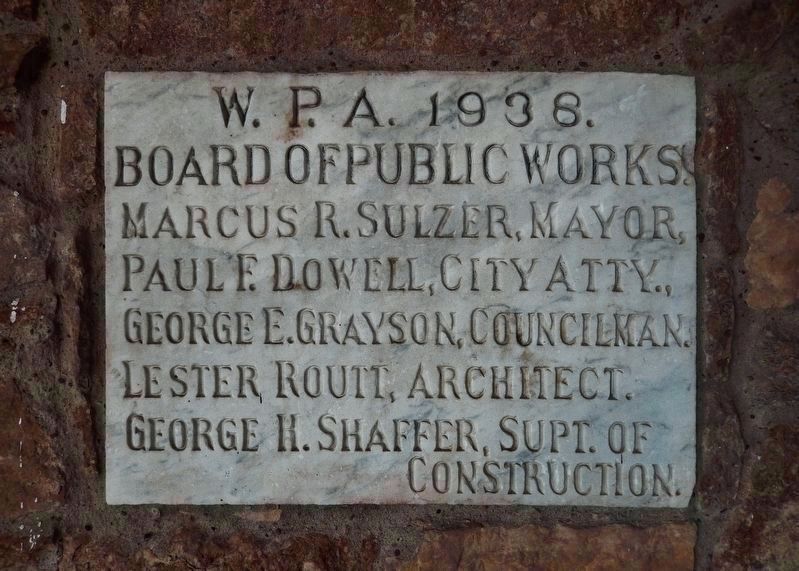 Crystal Beach Bath House Cornerstone image. Click for full size.