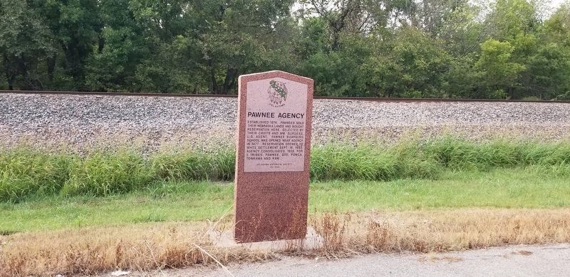 Pawnee Agency Marker. Click for full size. Pawnee Agency Marker image. Click for full size.