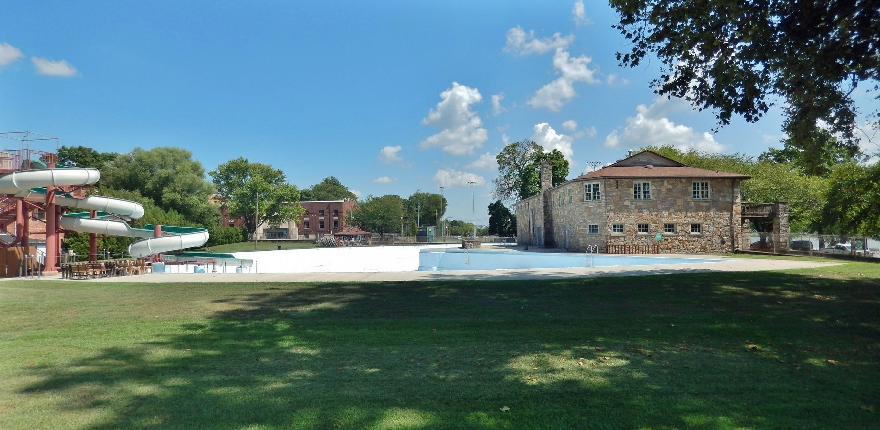 Crystal Beach Pool & Bath House (<i>west elevation</i>) image. Click for full size.