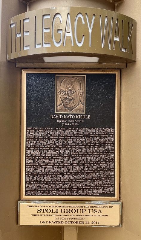 David Kato Kisule Marker image. Click for full size.