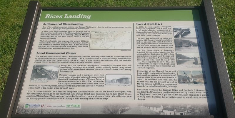 Rices Landing Marker image. Click for full size.