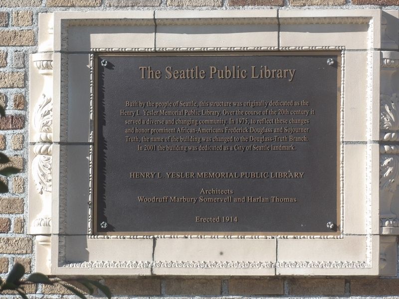 The Seattle Public Library Marker image. Click for full size.