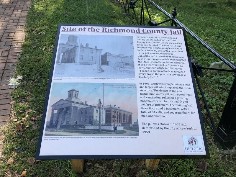 Site of the Richmond County Jail Marker image. Click for full size.
