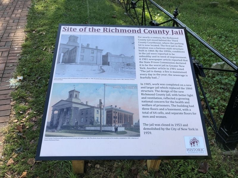 Site of the Richmond County Jail Marker. Click for full size. Site of the Richmond County Jail Marker image. Click for full size.