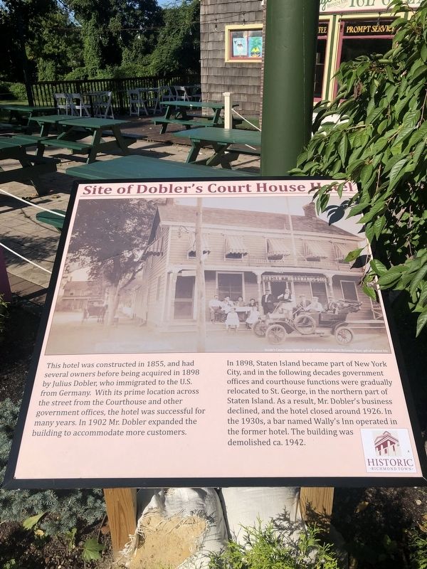 Site of Dobler's Court House Hotel Marker. Click for full size. Site of Dobler's Court House Hotel Marker image. Click for full size.