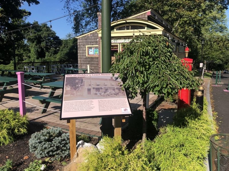 Site of Dobler's Court House Hotel Marker. Click for full size. Site of Dobler's Court House Hotel Marker image. Click for full size.