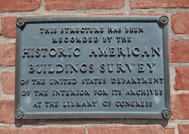 Historic American Buildings Survey marker image. Click for full size.