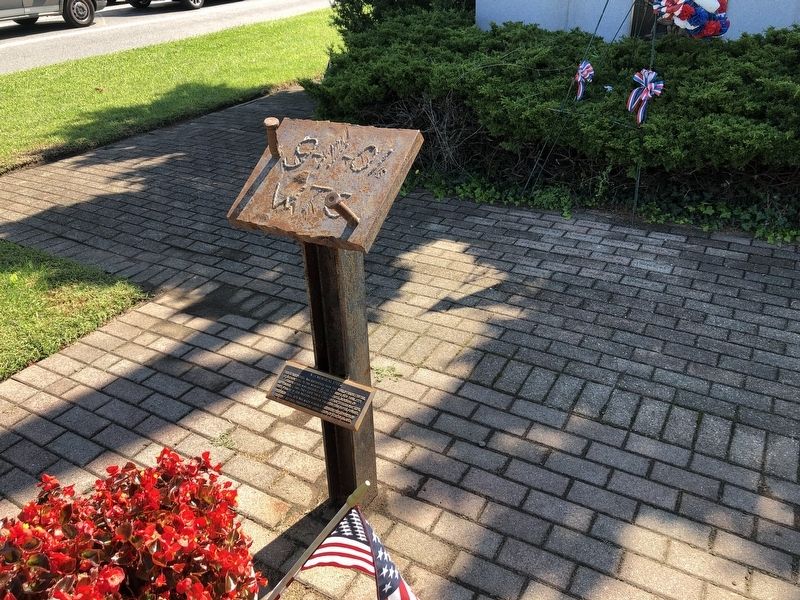 9-11 Memorial Steel Marker. Click for full size. 9-11 Memorial Steel Marker image. Click for full size.