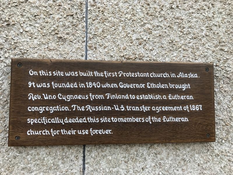 Sitka Lutheran Church Marker image. Click for full size.