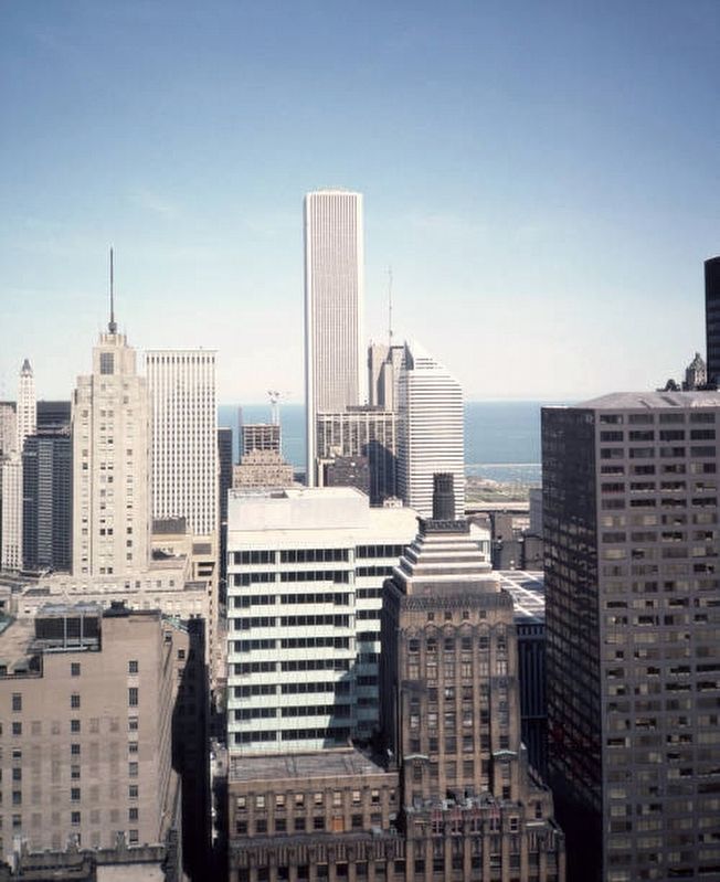 <i>Loop skyscrapers looking towards Lake Michigan</i> image. Click for full size.