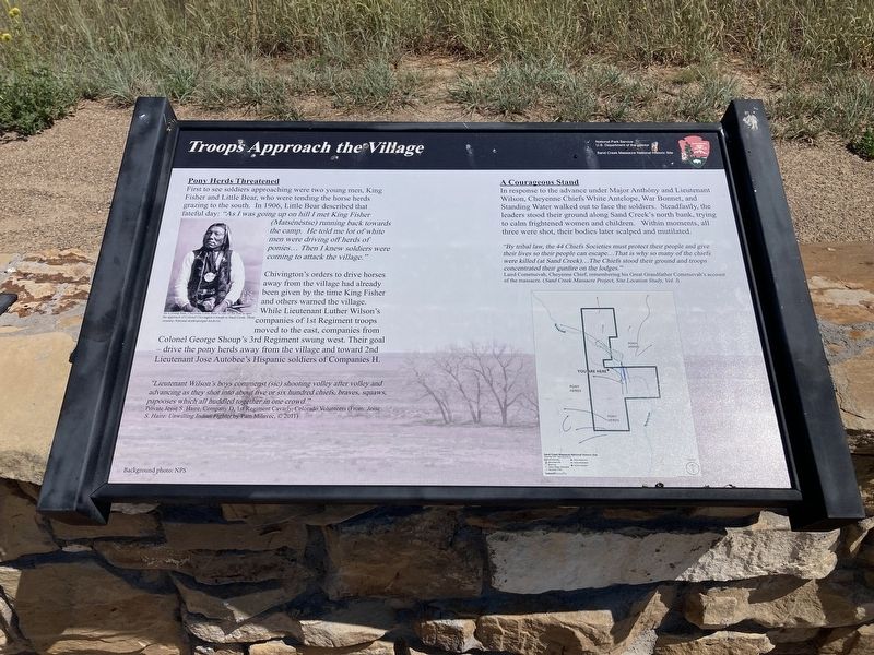 Troops Approach the Village Marker. Click for full size. Troops Approach the Village Marker image. Click for full size.