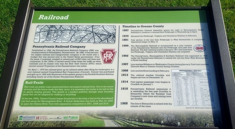 Railroad Marker. Click for full size. Railroad Marker image. Click for full size.