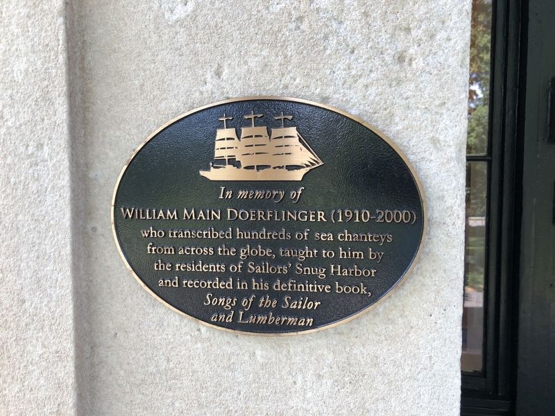 William Main Doerflinger Marker image. Click for full size.