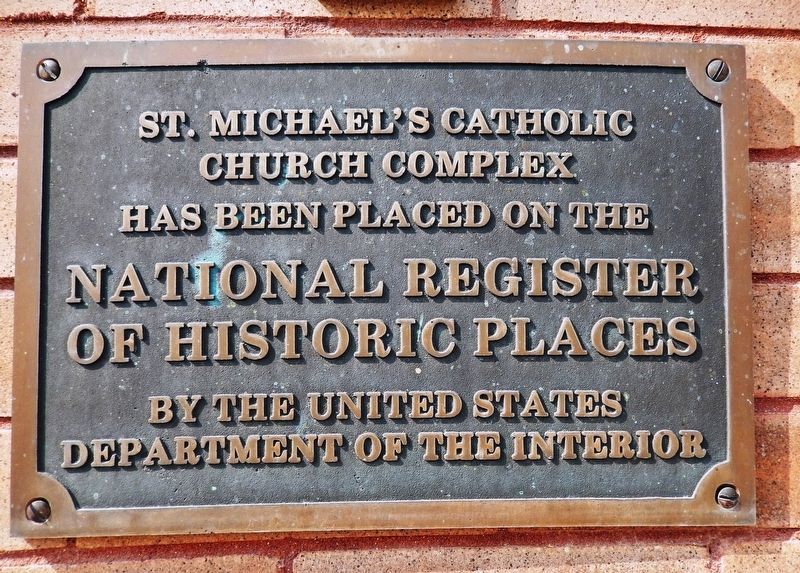 St. Michael's Catholic Church Complex Marker image. Click for more information.