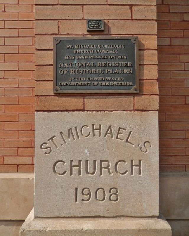 St. Michael's Catholic Church Complex Marker image. Click for full size.