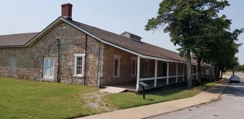 The view of the Infantry Barracks and Marker from the street image. Click for full size.