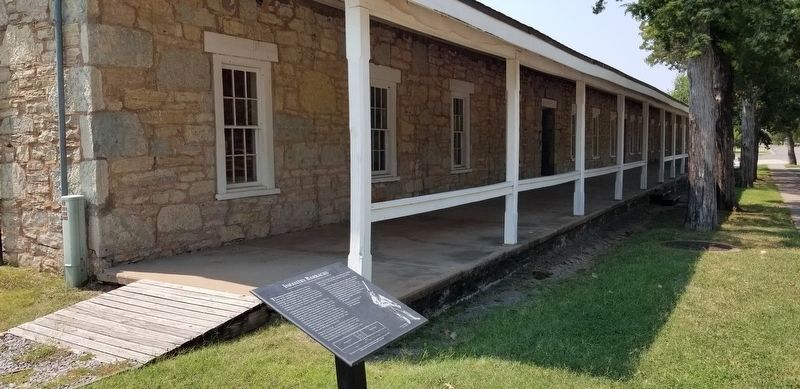 The front porch to the Infantry Barracks image. Click for full size.