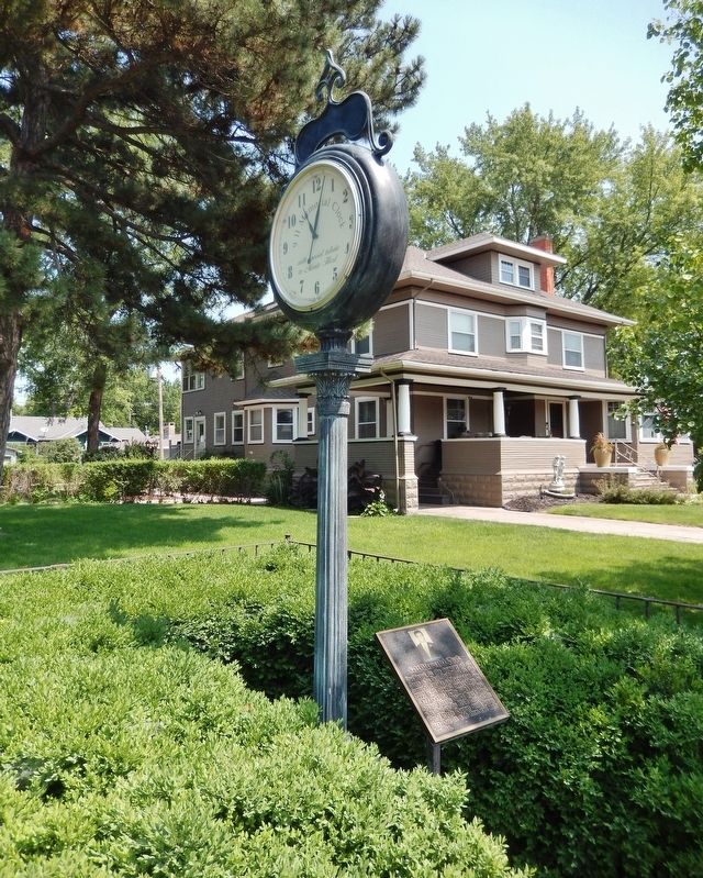 9-11 Memorial Clock Marker. Click for full size. 9-11 Memorial Clock Marker image. Click for full size.