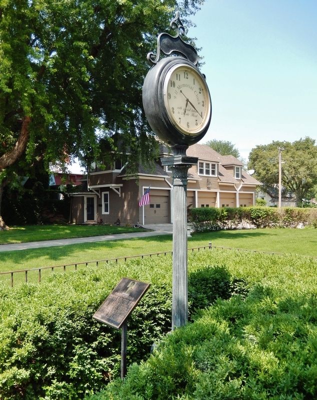 9-11 Memorial Clock Marker. Click for full size. 9-11 Memorial Clock Marker image. Click for full size.
