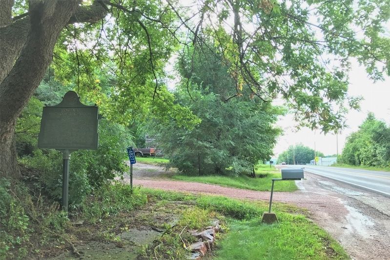 Rowena Methodist Church Marker, from the east. Click for full size. Rowena Methodist Church Marker, from the east image. Click for full size.
