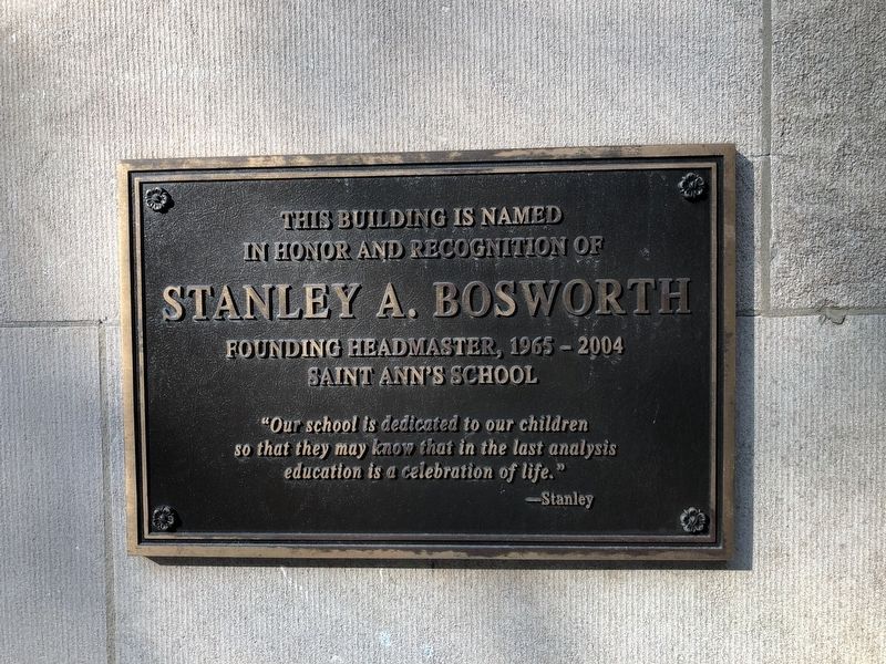 Stanley A. Bosworth Marker image. Click for full size.