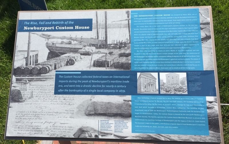 Newburyport Custom House Marker. Click for full size. Newburyport Custom House Marker image. Click for full size.