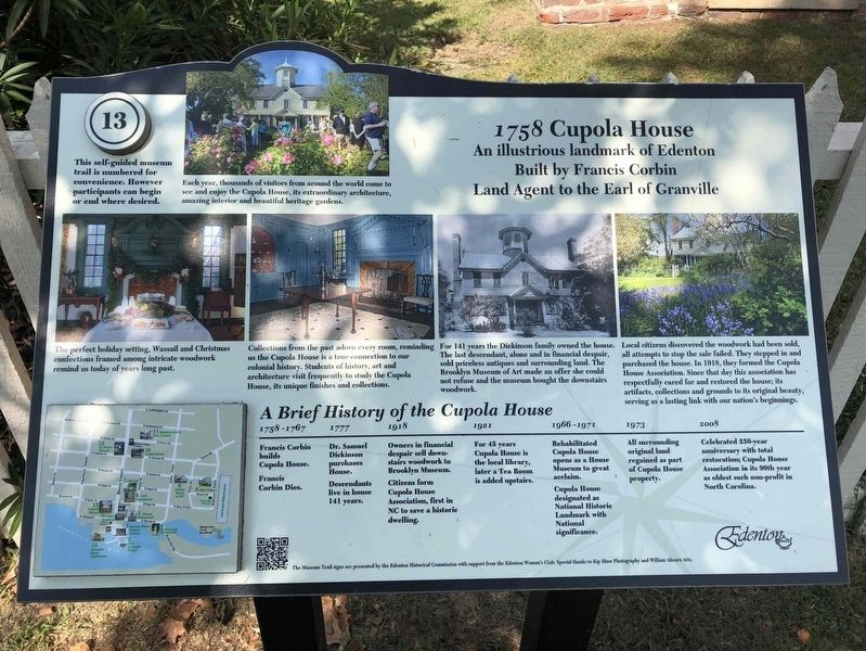 1758 Cupola House Marker image. Click for full size.