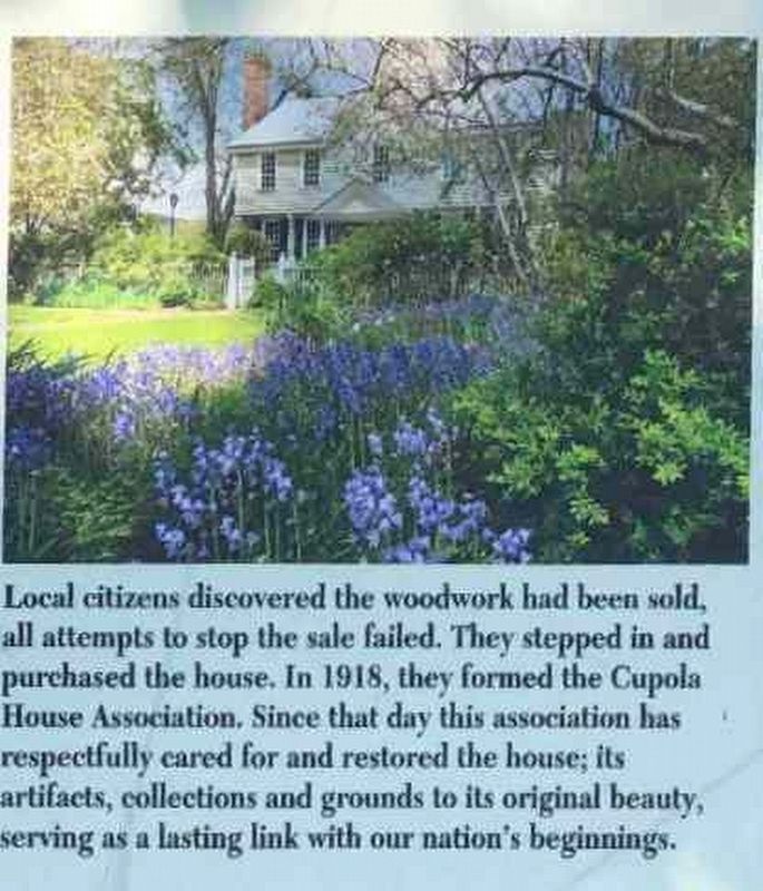1758 Cupola House Marker image. Click for full size.