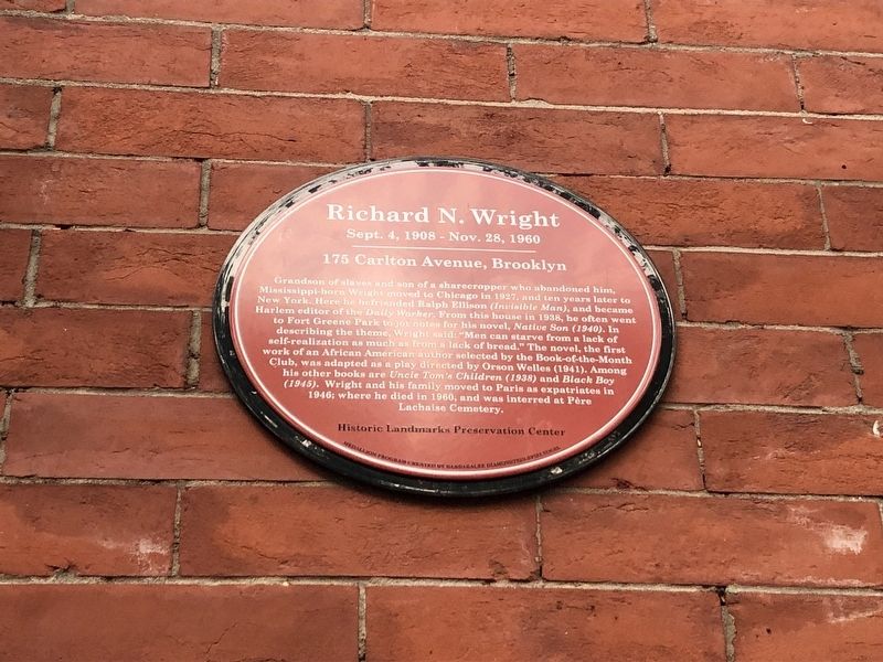 Richard N. Wright Marker image. Click for full size.
