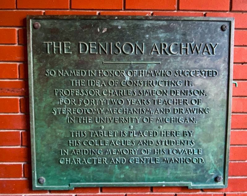 The Denison Archway Marker image. Click for full size.