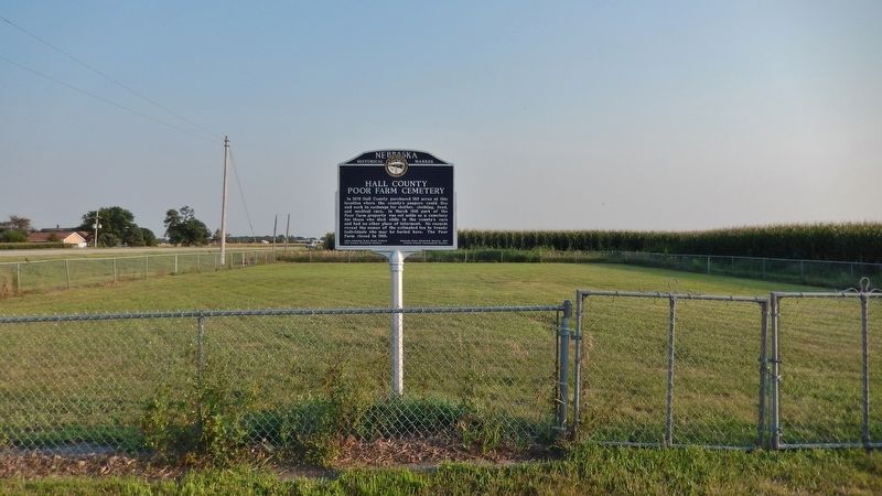 Hall County Poor Farm Cemetery Marker. Click for full size. Hall County Poor Farm Cemetery Marker image. Click for full size.