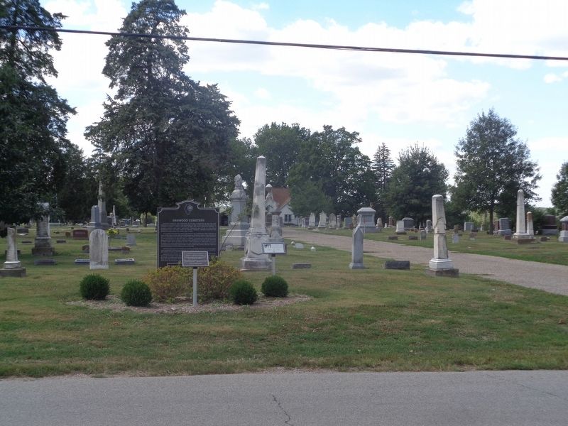 Oakwood Cemetery Marker. Click for full size. Oakwood Cemetery Marker image. Click for full size.