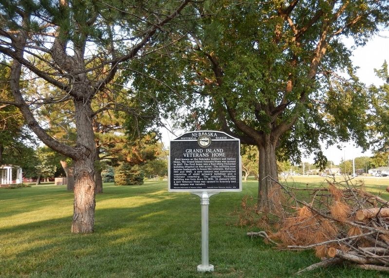 Grand Island Veterans Home Marker. Click for full size. Grand Island Veterans Home Marker image. Click for full size.