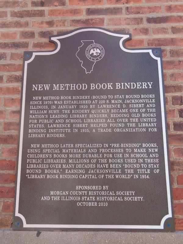 New Method Book Bindery Marker image. Click for full size.