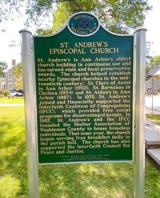 St. Andrew�s Episcopal Church Marker (side 2) image. Click for full size.