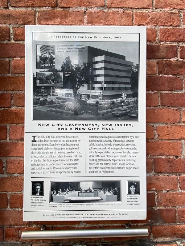 New City Government, New Issues, and a New City Hall Marker image. Click for full size.
