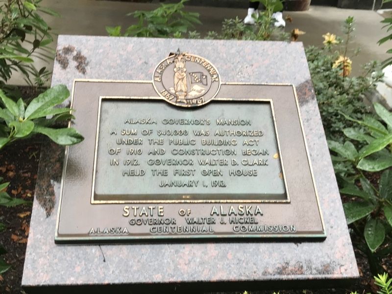 Alaska Governor's Mansion Marker image. Click for full size.