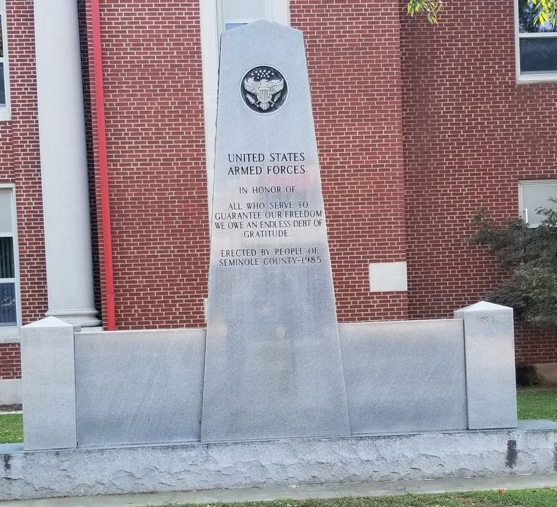 United States Armed Forces Marker image. Click for full size.