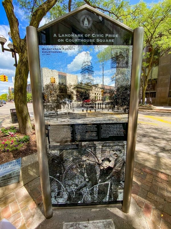 A Landmark of Civic Pride on Courthouse Square Marker image. Click for full size.