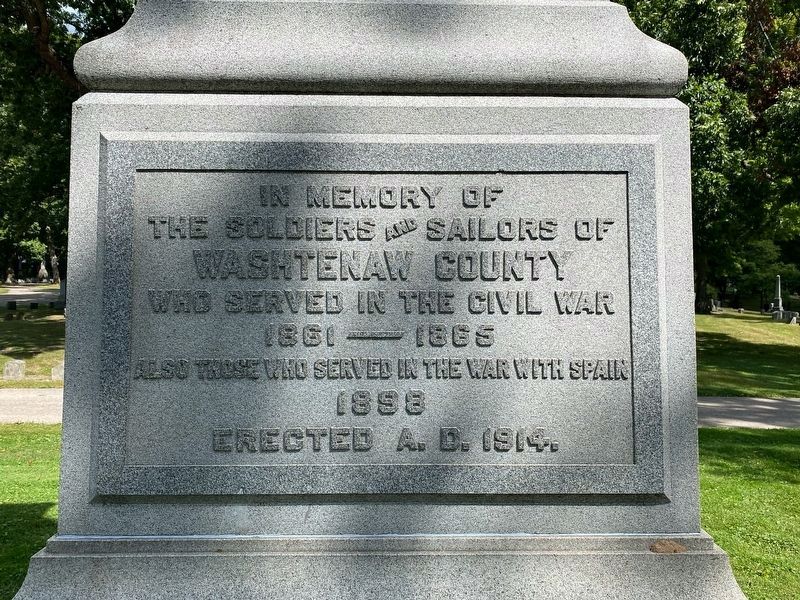 Washtenaw County War Memorial. Click for full size. Washtenaw County War Memorial image. Click for full size.