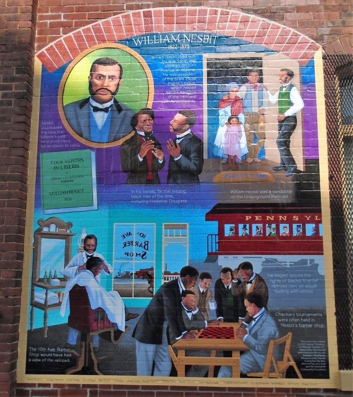 William Nesbit Mural. Click for full size. William Nesbit Mural image. Click for full size.
