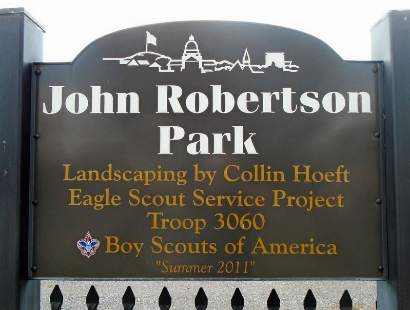 John Robertson Park Sign image. Click for full size.