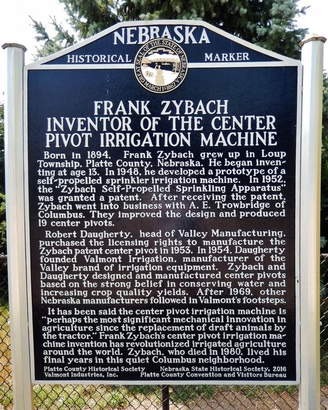 Frank Zybach Marker image. Click for full size.