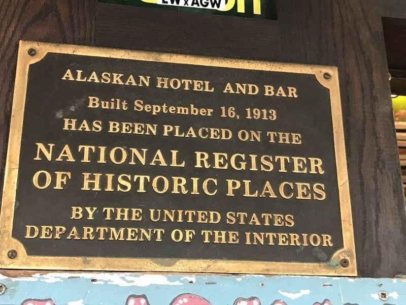 Alaskan Hotel and Bar Marker image. Click for full size.